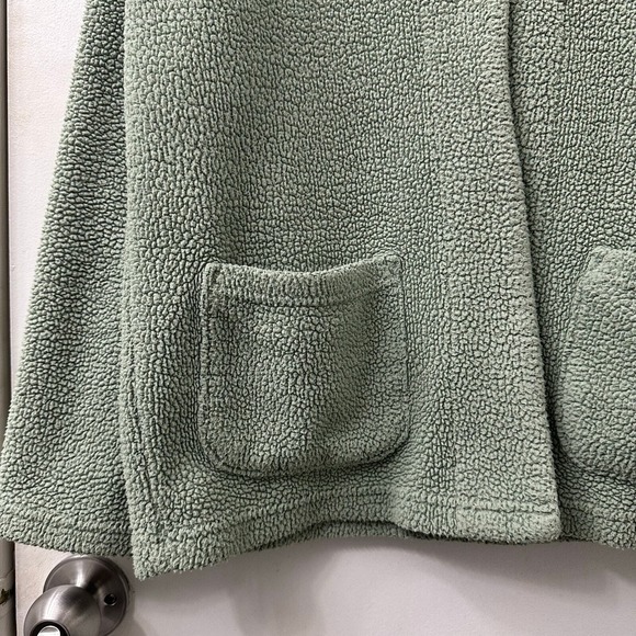 Karen Neuburger‎ S Jacket Mint Green Fleece Knit Retro Plush Pastel Teddy Winter - Picture 4 of 8